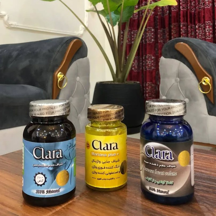 پک کامل کلارا (شیاف حجم دهنده سینه، شیاف حجم دهنده باسن، شیاف تنگ کننده واژن)