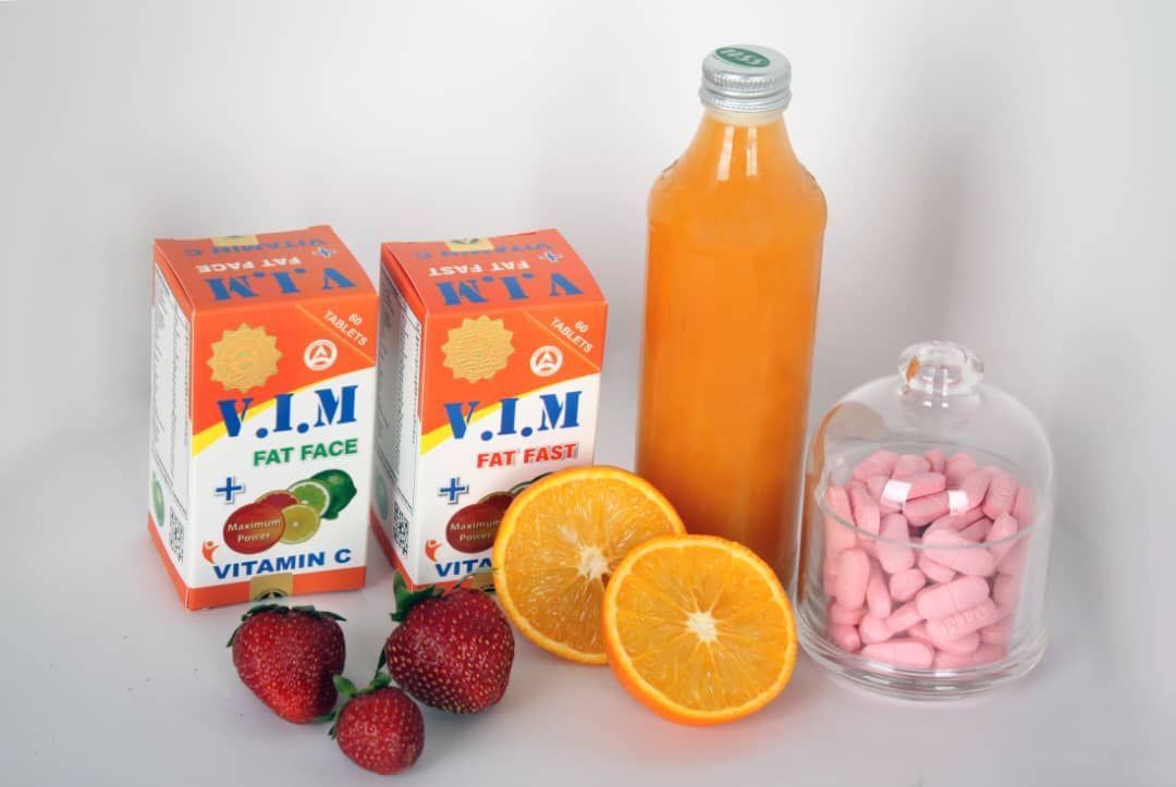 قرص چاقی وی آی ام تشکیل شده از ویتامین و ویتامین سی