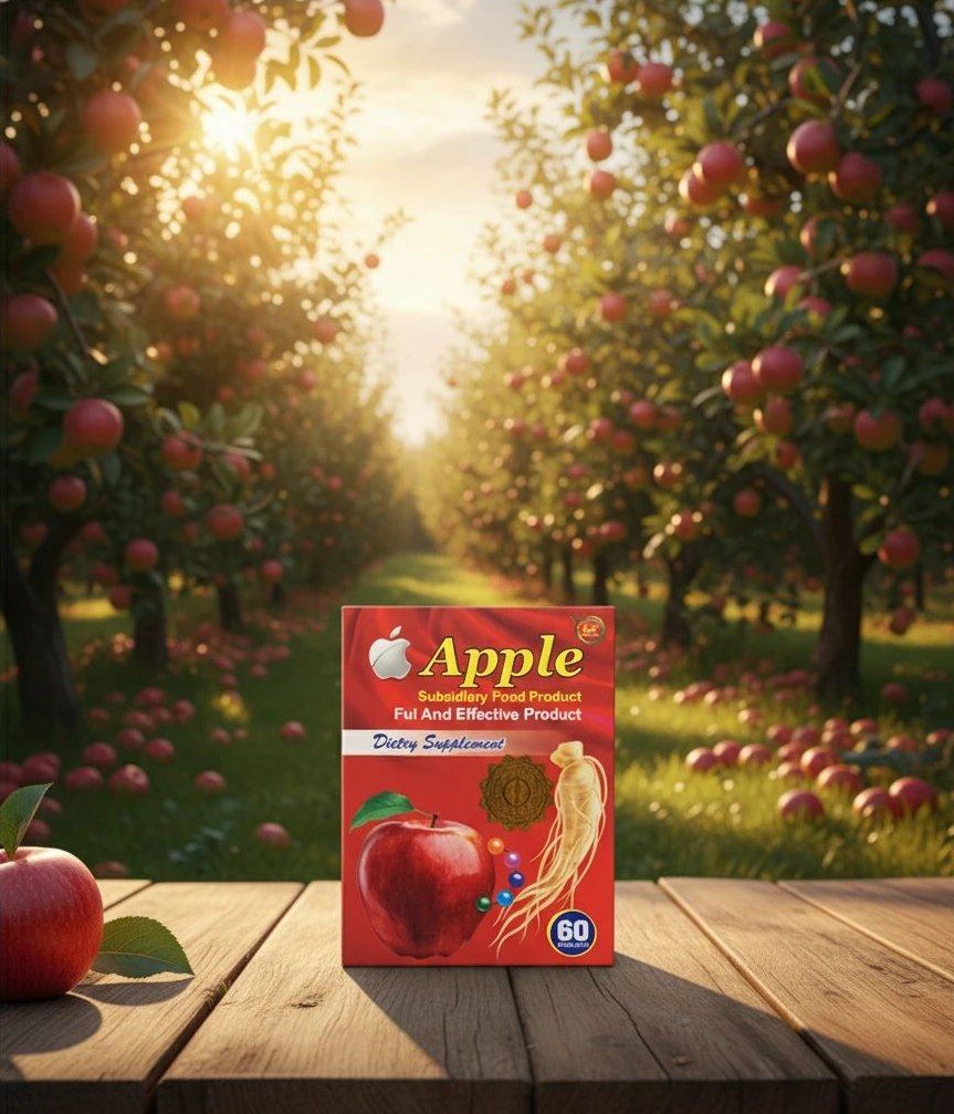 قرص چاقی و انرژی زا سیب جنسینگ