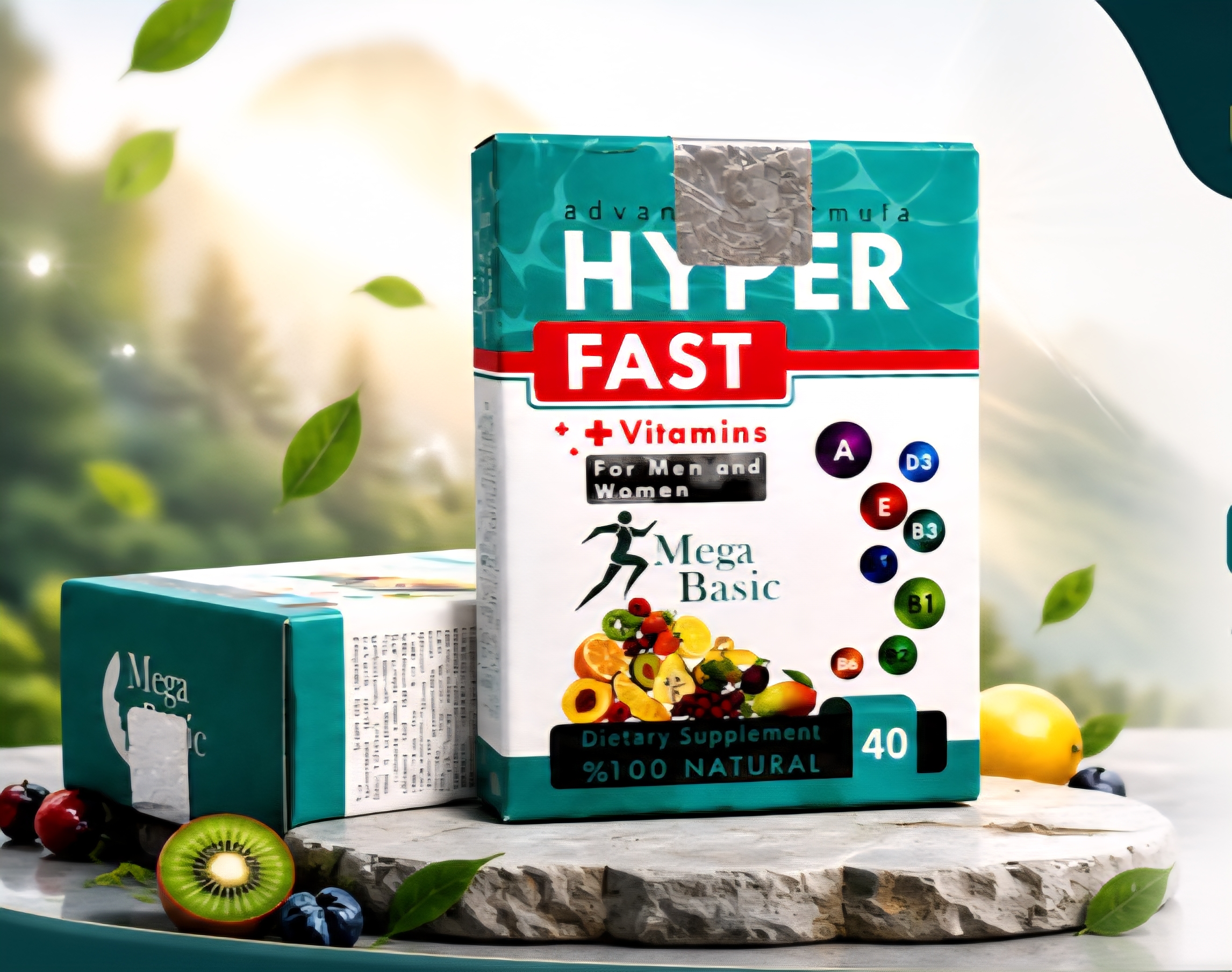 حجم دهنده بدن مگابیسیک 40عددی
