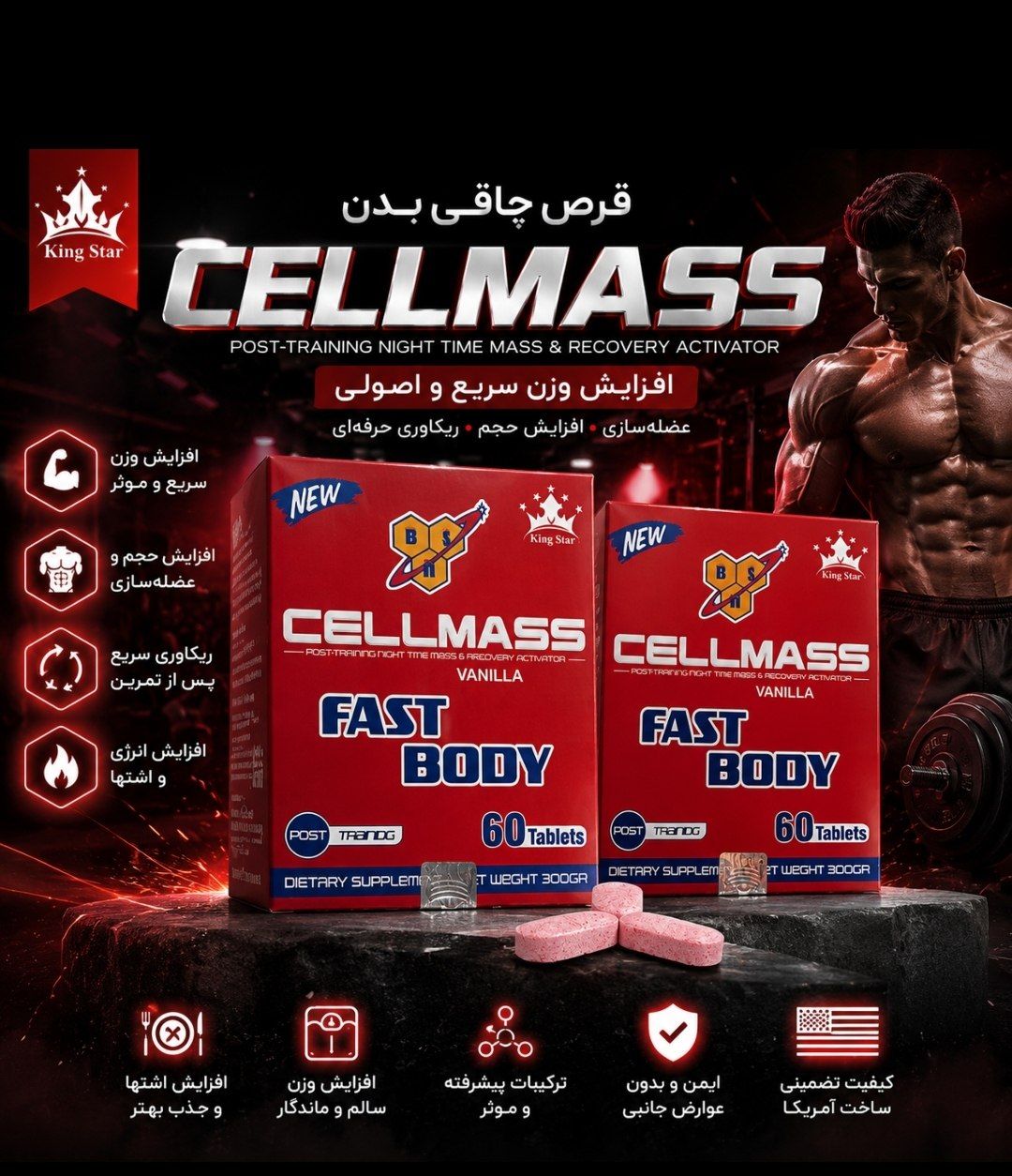 قرص چاقی سلول تاج دار